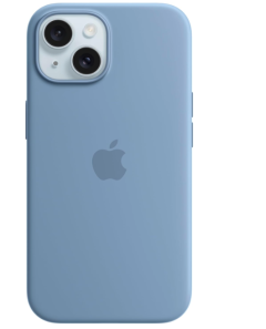 Apple iPhone 15 Silicone Case with MagSafe - Winter Blue