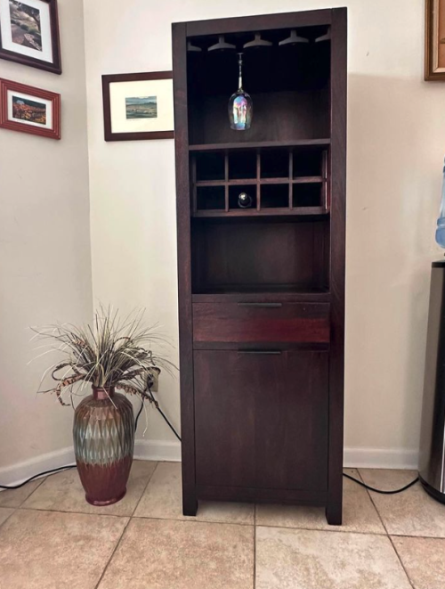 Parson's wine cabinet