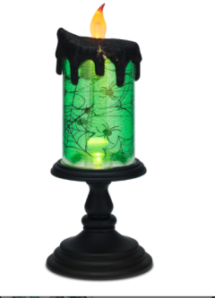 Halloween Snow Globe Candles Lighted Lamp