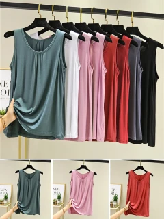 Women's Sleeveless Blouse T-Shirt Ladies Summer Tops Cami