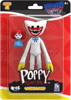 Poppy Playtime - White Huggy Wuggy Action Figure