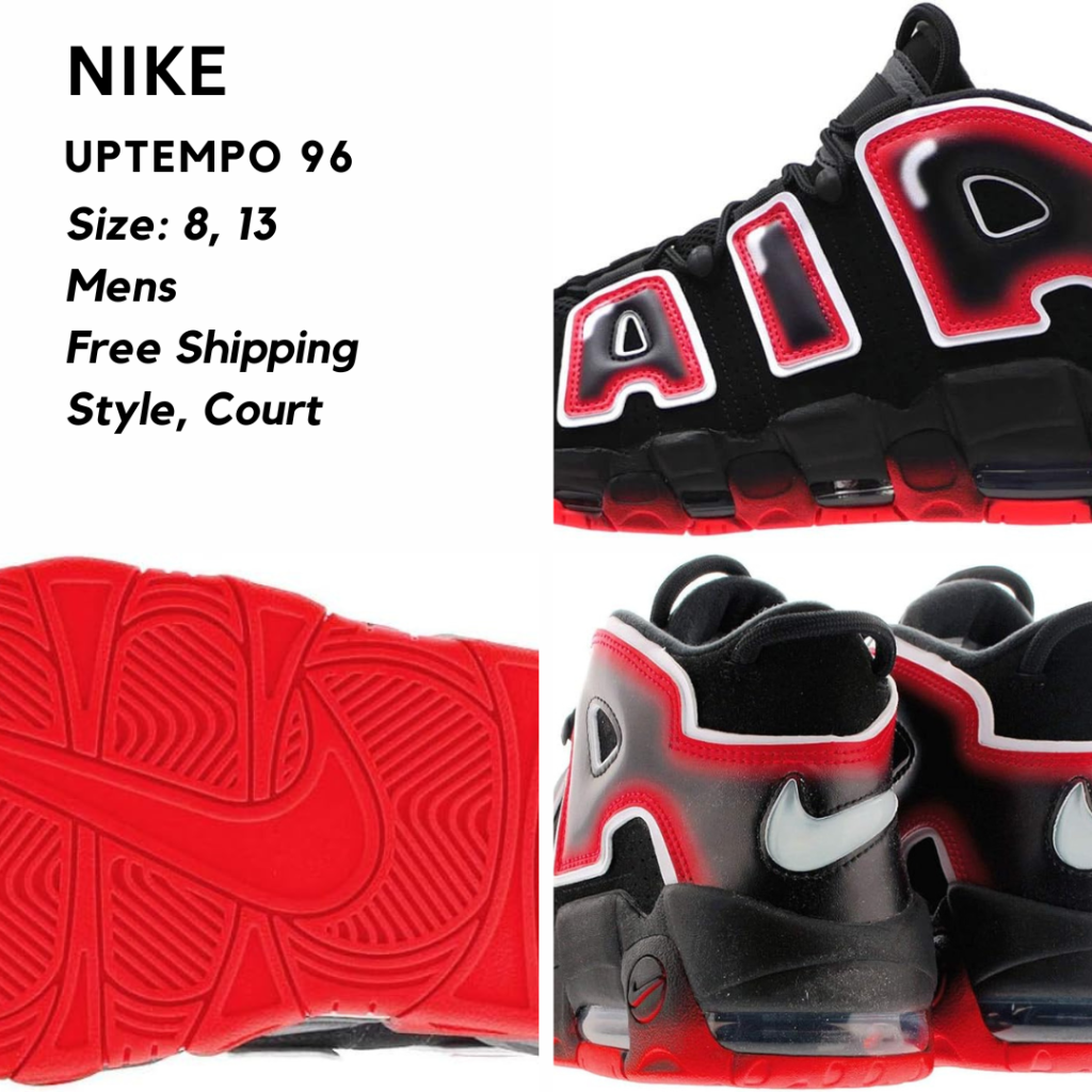 Nike Uptempos 96 Laser Crimson