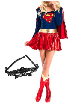 Halloween Cosplay Supergirl Size : M