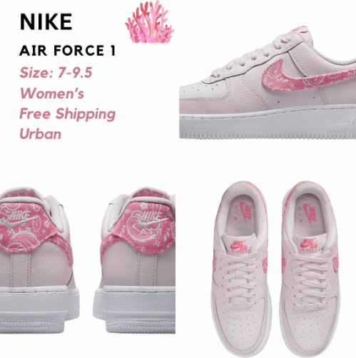 Women's Low Air Force 1's Pink