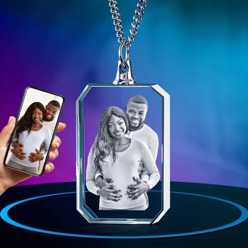 Personalized 3D Photo Pendant Necklace