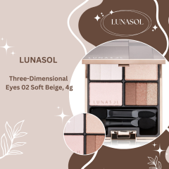 LUNASOL Three-Dimensional Eyes 02 Soft Beige, 4g