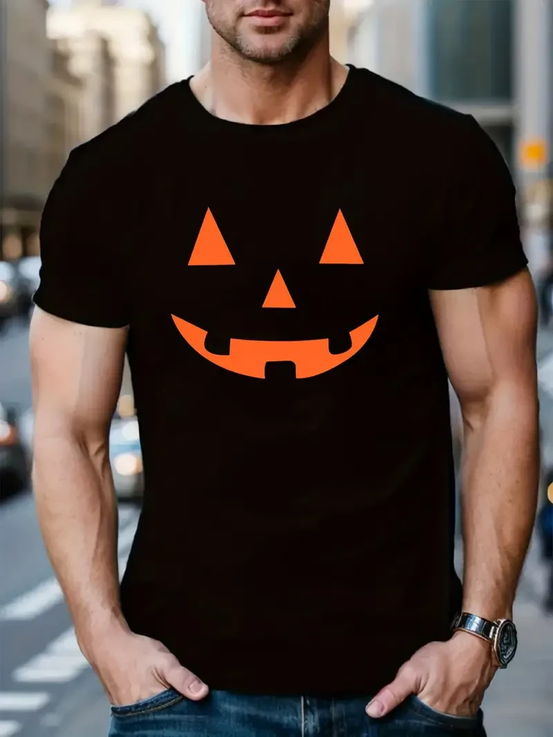 Men's Fitted Halloween Graphic T Shirt