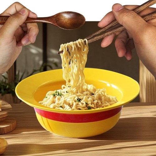 ONEPIECE Ceramic LUFFYs Straw Hat Ramen Bowl Set Anime
