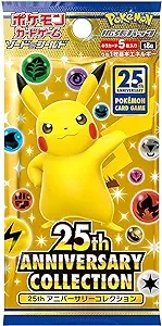 Pokemon Card Game Japanese 25th Anniversary Collection  (5 Cards Enclosed)