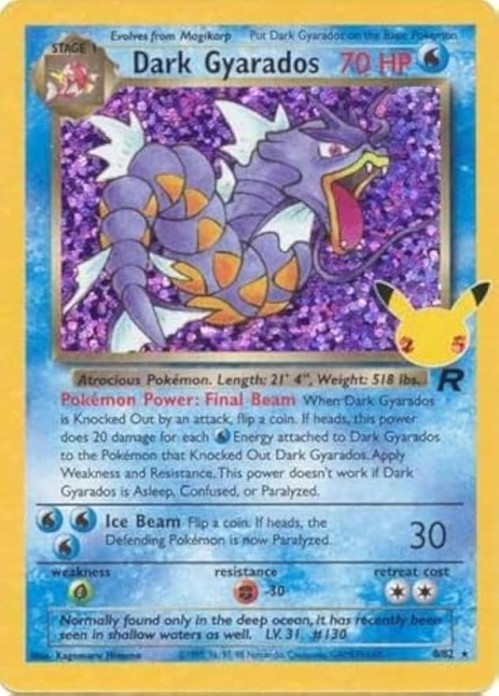 Dark Gyarados - 8/82 - Celebration Holo