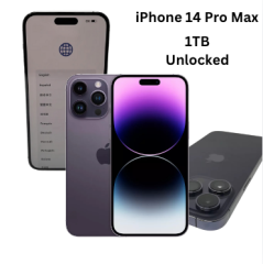 Apple iPhone 14 Pro Max 1TB Deep Purple Unlocked Very Refurbished