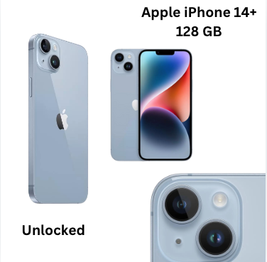 Apple iPhone 14+ Plus 128GB Blue Any Carrier Good Condition