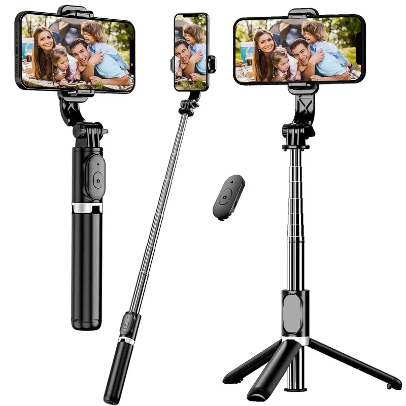 40" Extendable Selfie Stick & Tripod Stand with Wireless Remote