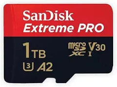 SanDisk 1TB Extreme Pro microSDXC Card - A2/V30/U3 Performance