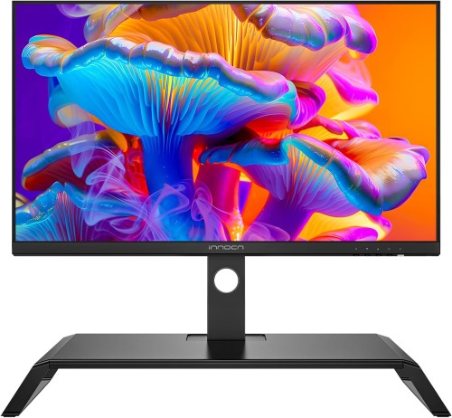INNOCN 27 Inch 4K Monitor Computer 3840 x 2160 LCD IPS Display USB Type C DP HDMI PC Monitor, 1.07B+ Colors, Built-in Speakers, Space Saving Height Adjustable Stand, Black