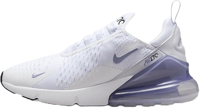 Nike Air Max 270 Women's Shoes (AH6789-121, White/Blue Whisper-FO)