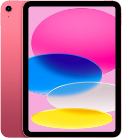 Apple iPad 10th Gen, 10.9" Liquid Retina Display, A14 Bionic Chip, 64GB, Wi-Fi 6, 12MP Cameras - Pink