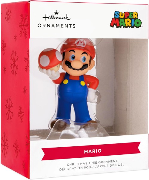 Hallmark Nintendo Super Mario with Super Mushroom Christmas Ornament