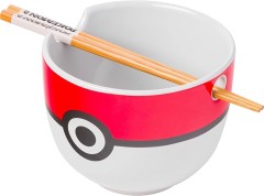 Pokemon Pokeball Ceramic Ramen Noodle Bowl with Chopsticks