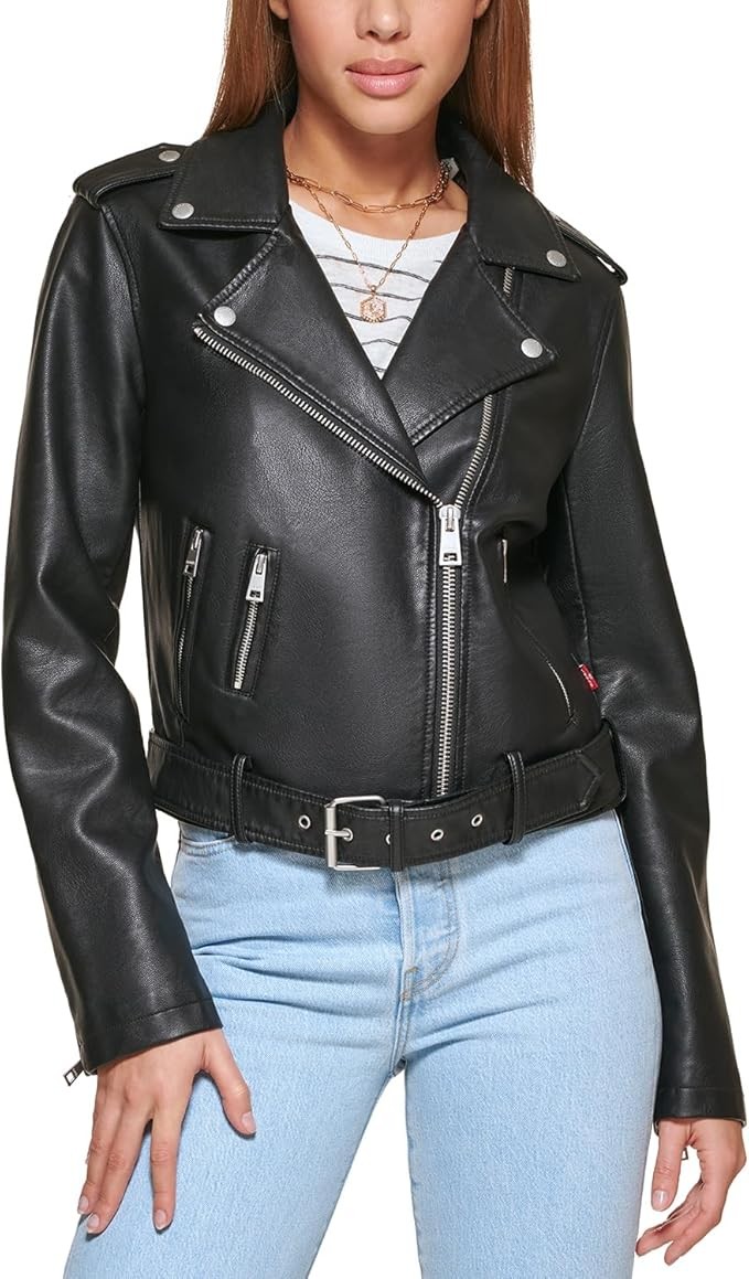 Levi's Women's Belted Leather Jacket