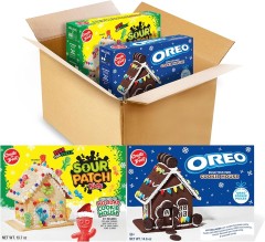 Create-A-Treat OREO & SOUR PATCH KIDS Holiday Cookie House Decorating Kits - 2-Pack Variety