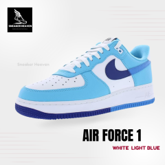 Air Force 1s Light Blue / White