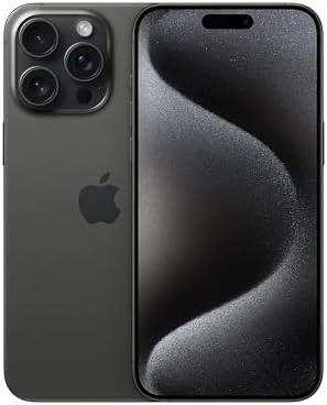 Apple iPhone 15 Pro Max, 1TB, Black Titanium