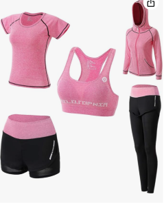 Workout Clothes Set 5 PCS