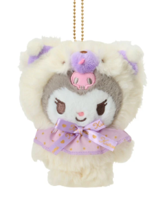 Kuromi Mascot Holder (Fuwa Mosa Doll)