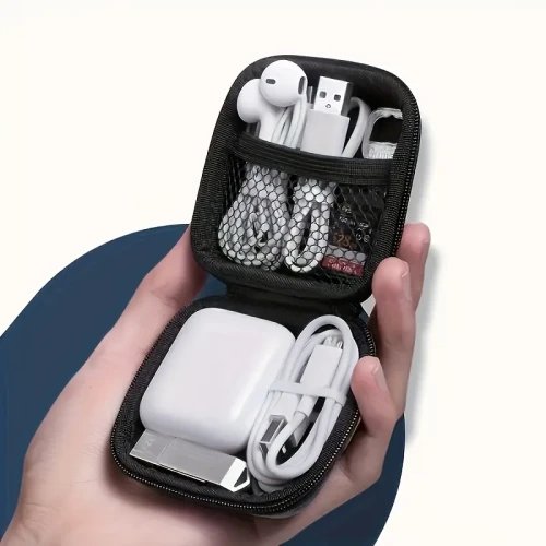 🎧 Premium Headphone Storage Box – Hard Shell Protective Case for AirPods & Earbuds! 🛡️