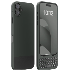 Clicks Keyboard Case for iPhone 16 Plus – Matte Black