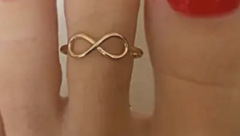 Gold Infinity Toe Ring