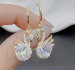 Swan Earrings