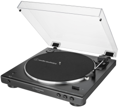 Audio-Technica AT-LP60XBT-BK Fully Automatic Wireless Belt-Drive Turntable
