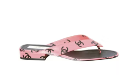 Chanel CC 20mm Heeled Thong Sandal
