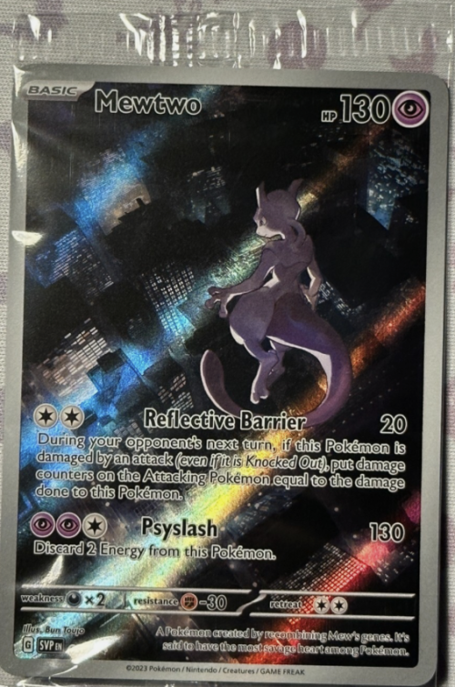Mewtwo Pokemon Card