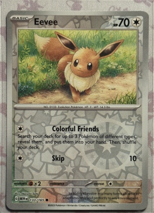 Eevee Pokemon Card