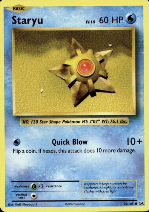 Staryu Pokemon Card