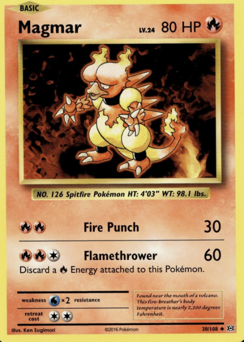 Magmar Pokemon Card
