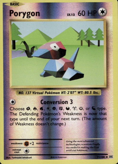 Porygon Pokemon Card