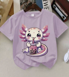 Axolotl Cartoon T-Shirt