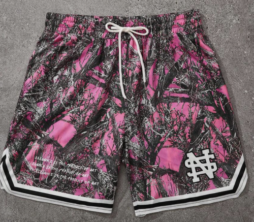Loose Dry Tree Branch Print Shorts
