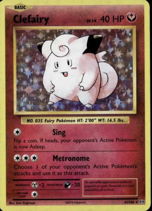 Clefairy Pokemon Card