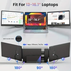 Monitor Extender – 1080P USB-A/Type-C Dual Screen for Windows, Mac, PS5