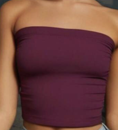 Purple Bandeau Tube Top