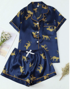 2pcs Satin Pajama Set