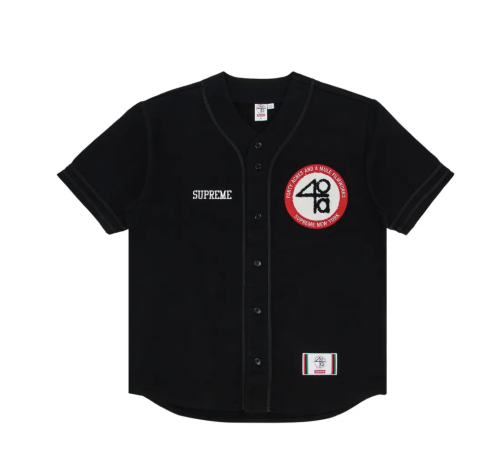 Supreme x 40 Acres Twill Baseball Jersey