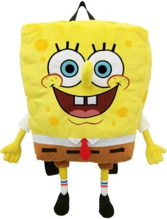 SpongeBob Plush Backpack SB-0002A – Soft Toy Bag for Kids (W11 x H18.1 x D5.9 in)