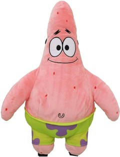 Patrick Star Plush Backpack SB-0002B – Soft SpongeBob Character Bag for Kids (W14.2 x H19.3 x D5.9 in)