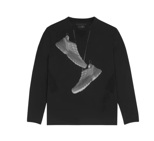 MM6 Maison Margiela x Salomon Sneaker Print T-Shirt 'Black'